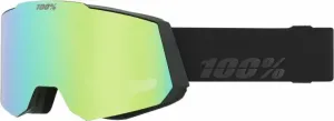 100% Snowcraft Black/HiPER Green Mirror/HiPER Turquoise Mirror Ski Goggles