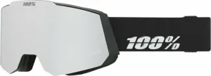 100% Snowcraft Black/HiPER Silver Mirror/HiPER Turquoise Mirror Ski Goggles
