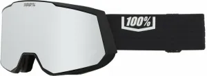 100% Snowcraft XL Black/HiPER Silver Mirror/HiPER Turquoise Mirror Ski Goggles
