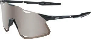 100% Hypercraft Gloss Black/HiPER Silver Mirror Lens Cycling Glasses
