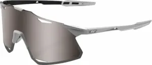 100% Hypercraft Matte Stone Grey/HiPER Crimson Silver Mirror Cycling Glasses