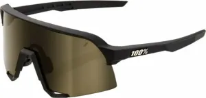 100% S3 Soft Tact Black/Soft Gold Mirror Cycling Glasses