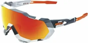 100% Speedtrap Soft Tact Grey Camo/HiPER Red Multilayer Mirror Cycling Glasses