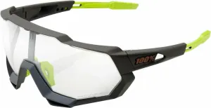 100% Speedtrap Soft Tact Cool Grey/Photochromic Lens Cycling Glasses