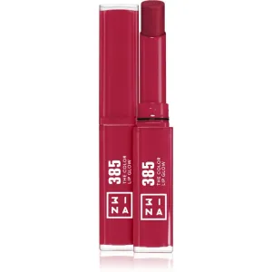 3INA The Color Lip Glow moisturising lipstick with shine shade 385 - Wild, berry pink 1,6 g