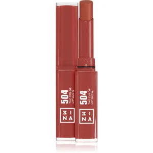 3INA The Color Lip Glow moisturising lipstick with shine shade 504 - Medium, nude taupe 1,6 g