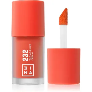 3INA The No-Rules Cream multi-purpose makeup for eyes, lips and face shade 232 - Bright, coral red 8 ml
