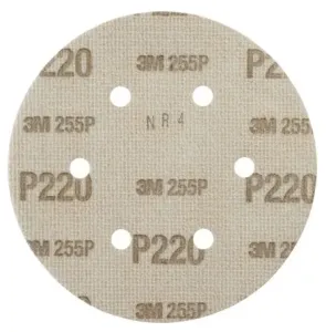 3M Aluminium Oxide Sanding Disc, 150mm, Very Fine Grade, P220 Grit, Hookit, 100 in pack