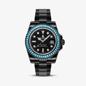 A BATHING APE Type 1 Bapex Crystal Stone Watches Green #1863956