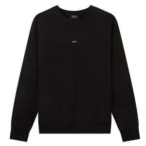 A.p.c Mens Steve Logo Sweater Black S