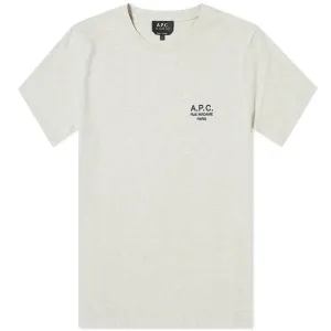 A.P.C Men's Logo T-shirt Grey L