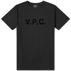 A.p.c Mens Vpc Logo T-shirt Black XXL