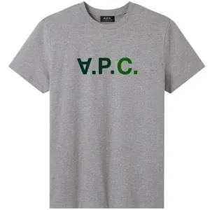 A.p.c Mens Vpc Logo T-shirt Grey L