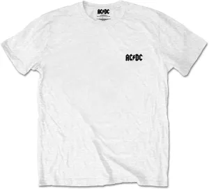 AC/DC T-Shirt About To Rock White L
