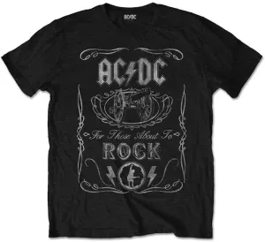 AC/DC T-Shirt Unisex Cannon Swig Vintage Black L