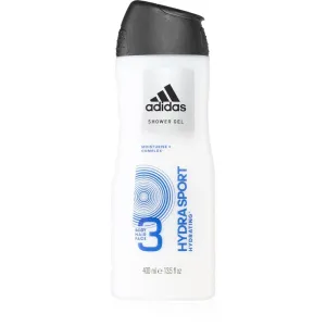 Adidas Hydra Sport shower gel for face, body, and hair 3 in 1 400 ml