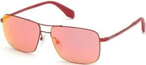 Adidas OR0003 66U Shine Red Aniline/Mirror Red S Lifestyle Glasses
