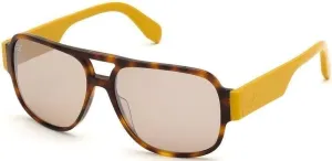 Adidas OR0006 52L Shine Classical Havana Yellow/Mirror Roviex L Lifestyle Glasses
