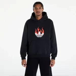 adidas Flames Logo Hoodie Black #1861092