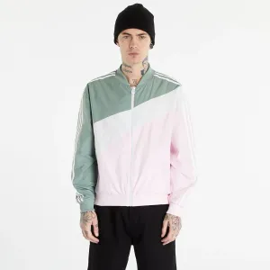 adidas Swirl Woven Track Jacket Silver Green / Clear Pink #1348849