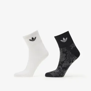 adidas Camo Ankle Socks 2-Pack Multicolor/ Black/ White #1709437