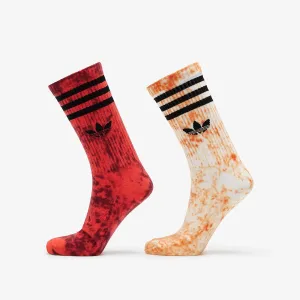 adidas Tie Dye Socks 2-Pack White/ Orange/ Bright Red #1784332