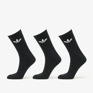 adidas Trefoil Cushion Crew Socks 3-Pack Black #1571948