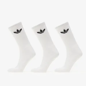 adidas Trefoil Cushion Crew Socks 3-Pack White #1709421