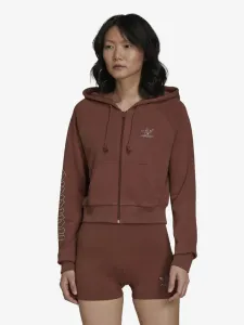 adidas Originals Cropped Track Top Sweatshirt Brown