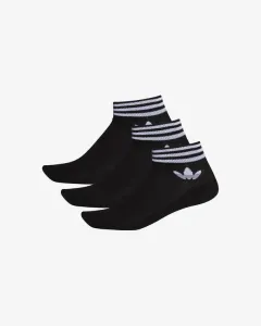 adidas Originals Trefoil Ankle Set of 3 pairs of socks Black