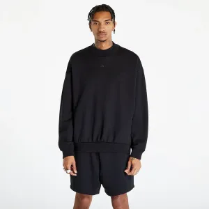 adidas Performance One Fleece Basketball Crew Sweatshirt UNISEX Black/ Talc #1545909