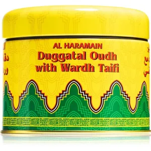 Al Haramain Duggatal Oudh with Wardh Taifi frankincense 100 g