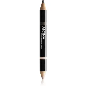 Alcina Decorative Perfect Eyebrow Styler Dual-Ended Eyebrow Pencil Shade 020 Dark 3 g
