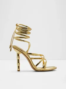 Aldo Bamba Mirror Sandals Gold #1529339