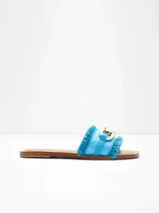 Aldo Fringie Slippers Blue #1366138