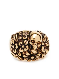 ALEXANDER MCQUEEN - Floral Skull Ring #1640852