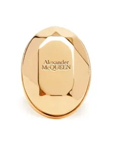 ALEXANDER MCQUEEN - Stone Logo Ring