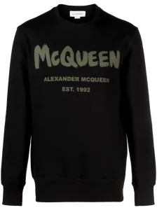ALEXANDER MCQUEEN - Graffiti Organic Cotton Sweatshirt #1759999