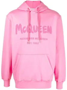 ALEXANDER MCQUEEN - Logo Cotton Hoodie