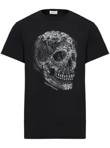 ALEXANDER MCQUEEN - Crystal Skull Print Organic Cotton T-shirt