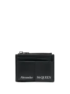ALEXANDER MCQUEEN - Logo Leather Coin Zip Holder