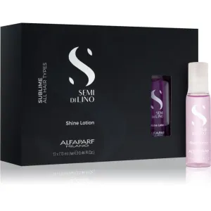 Alfaparf Milano Semi di Lino Sublime Rescructuring Multiplier restorative treatment for damaged hair in ampoules 12x13 ml