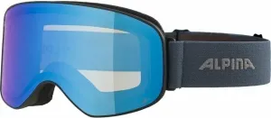 Alpina Slope Q-Lite Ski Goggle Black Blue Matt/Mirror Blue Ski Goggles