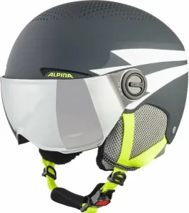 Alpina Zupo Visor Q-Lite Junior Ski helmet Charcoal/Neon Matt M Ski Helmet