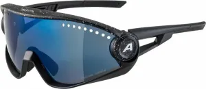 Alpina 5w1ng Black Blur Matt/Blue Cycling Glasses