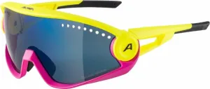 Alpina 5w1ng Pineapple/Magenta Matt/Blue Cycling Glasses