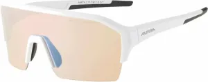 Alpina Ram HR Q-Lite V White Matt/Blue Cycling Glasses