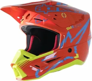 Alpinestars S-M5 Action Helmet Orange Fluorescent/Cyan/Yellow Fluorescent/Glossy M Helmet
