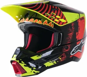 Alpinestars S-M5 Solar Flare Helmet Black/Red Fluorescent/Yellow Fluorescent/Glossy M Helmet