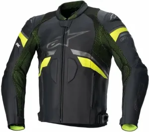 Alpinestars GP Plus R V3 Rideknit Leather Jacket Black/Yellow Fluo 48 Leather Jacket